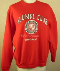 Chicago ALUMNI CLUB Red Bar Sweatshirt Sz Large - NEW